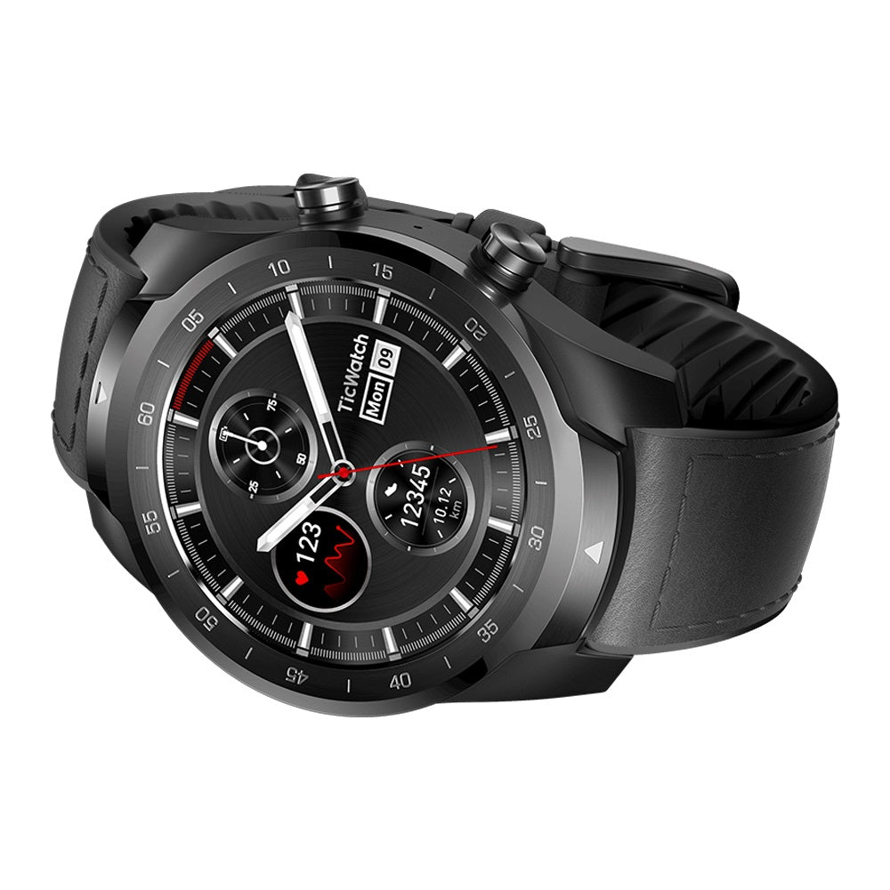 Ticwatch Pro 1.4 inch Bluetooth Sports Smart Watch IP68 Waterproof Built-in GPS NFC Heart Rate Monitor