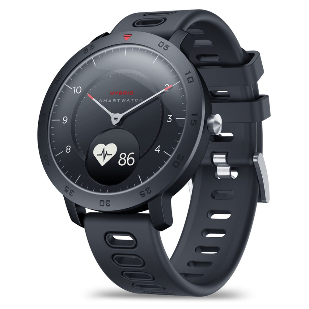 Zeblaze HYBRID Heart Rate Blood Pressure Monitor Real-time Weather Temperature Goal Reminders Dual Modes Mechanical Smart Watch