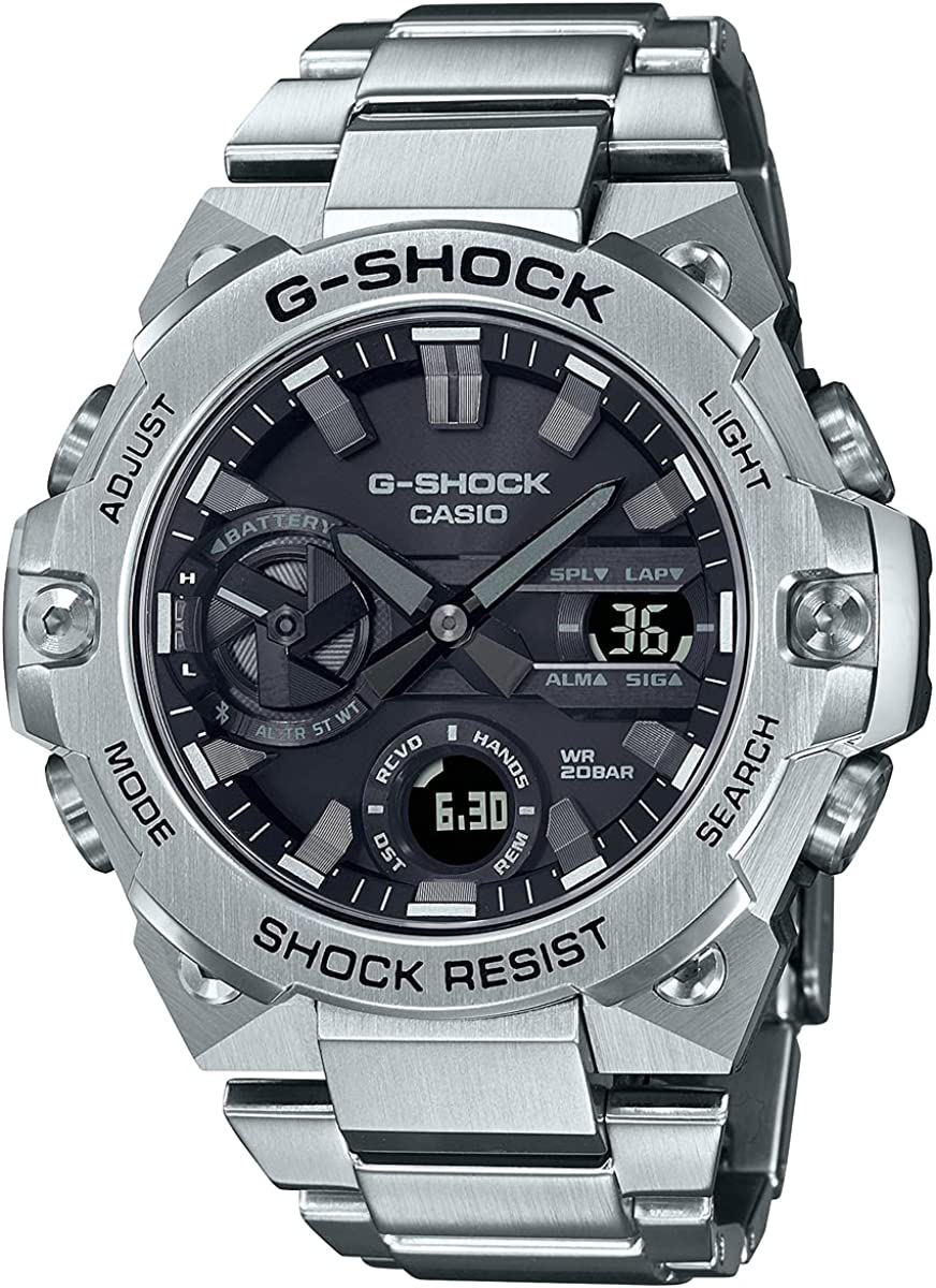 G-Shock Men's Slim G-Steel GSTB400 Watch, Stainless Steel