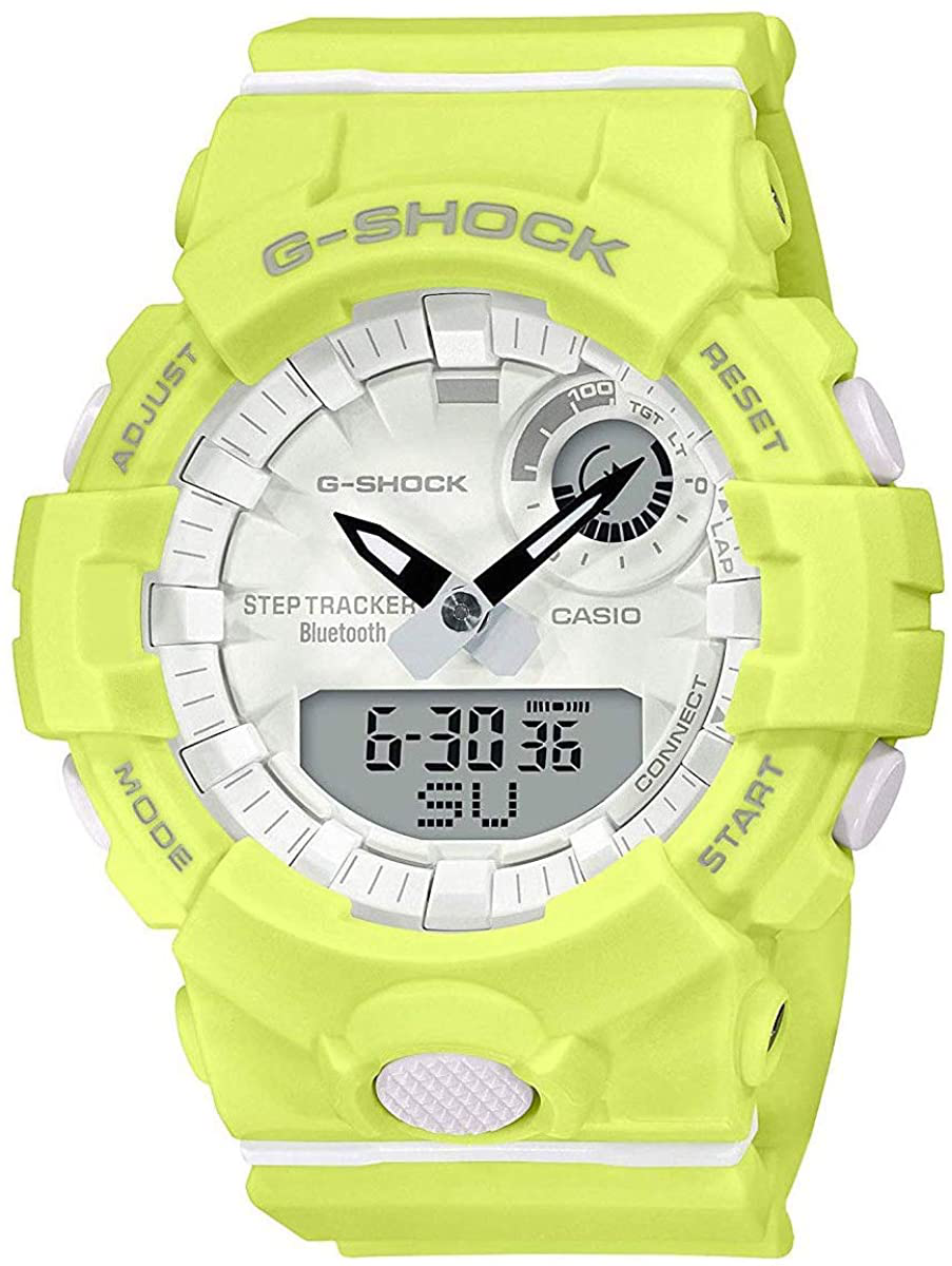 Casio G-Shock G-Squad Lime Green Bluetooth Midsize Womens Watch GMAB800-9A