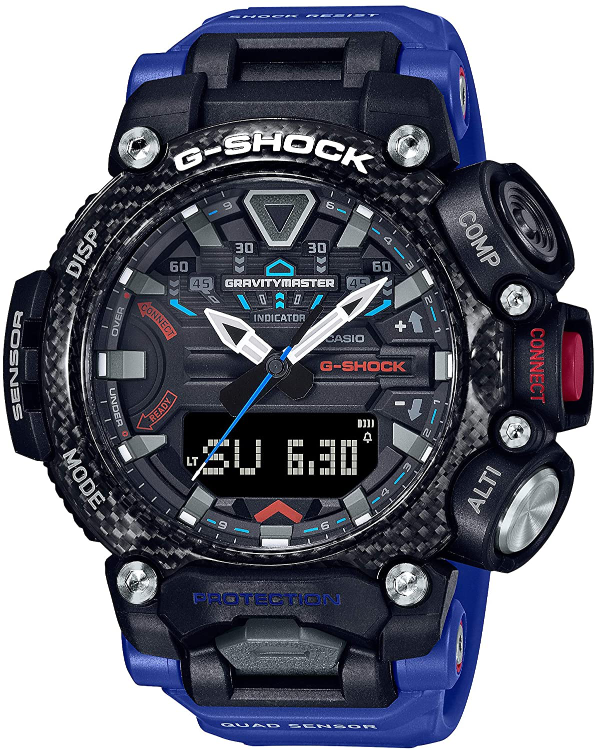 G-Shock Men's GRB200-1A2 Gravity Master Watch, Blue, One Size