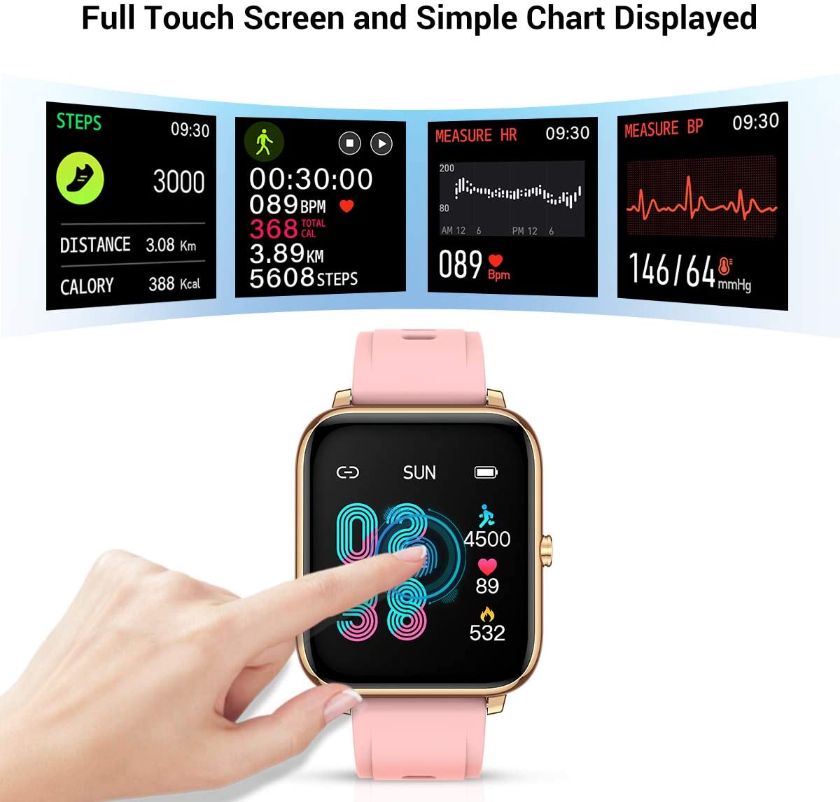 CanMixs Women's Smart Watch for Android& iOS