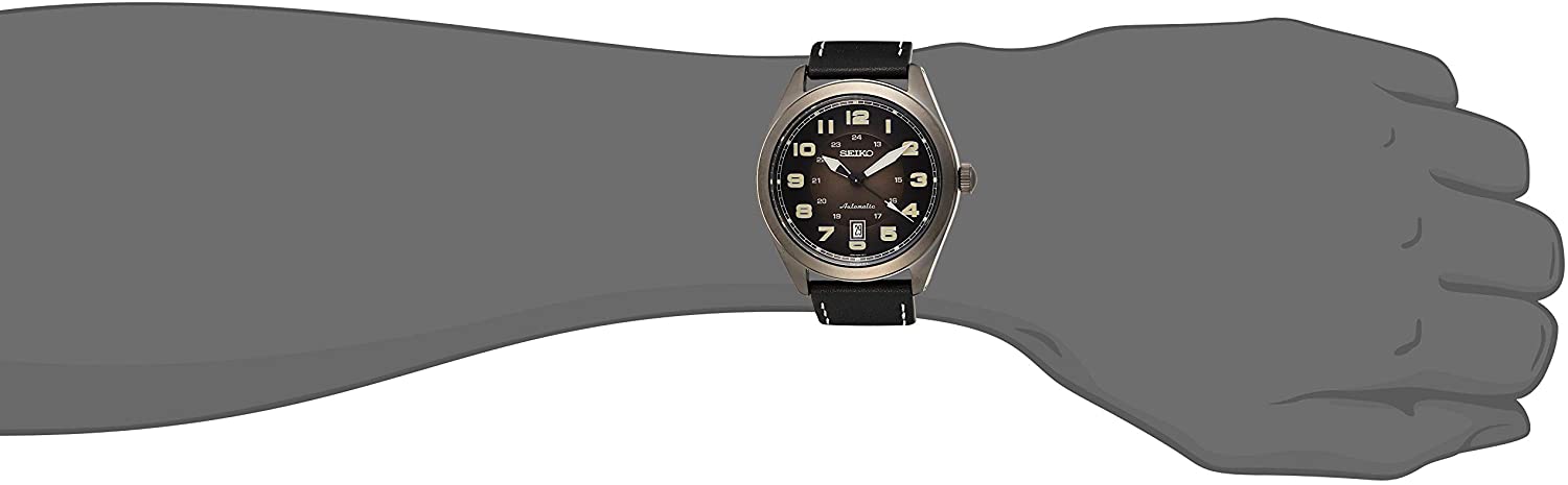 Seiko Men's Automatic Leather Watch SRPC89K1