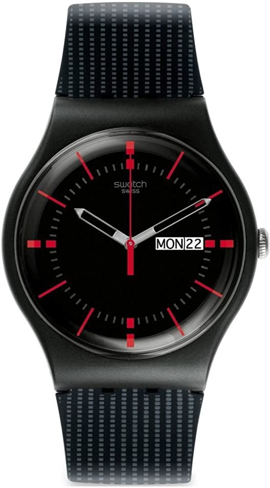 Swatch Unisex Black Watch SUOB714