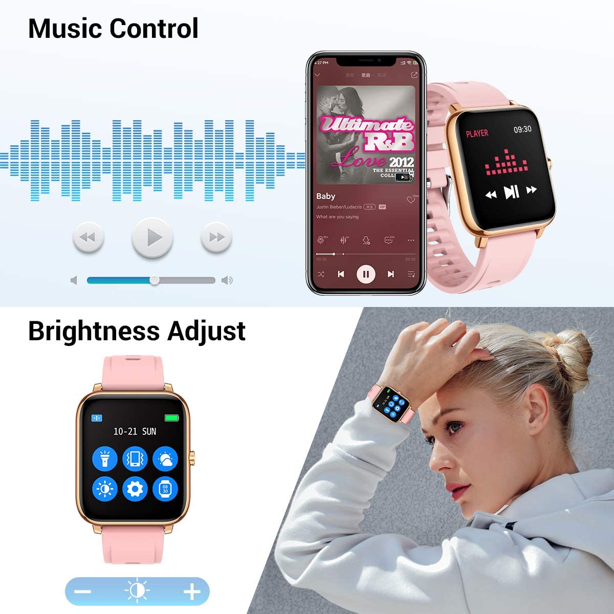 CanMixs Women's Smart Watch for Android& iOS
