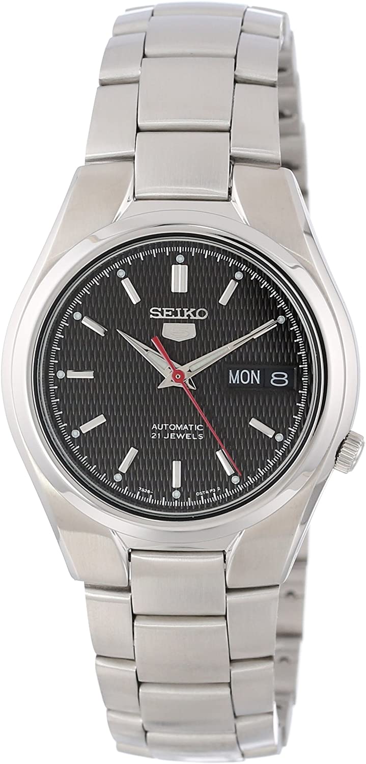 Seiko Men's SNK607 Automatic Black Dial Watch