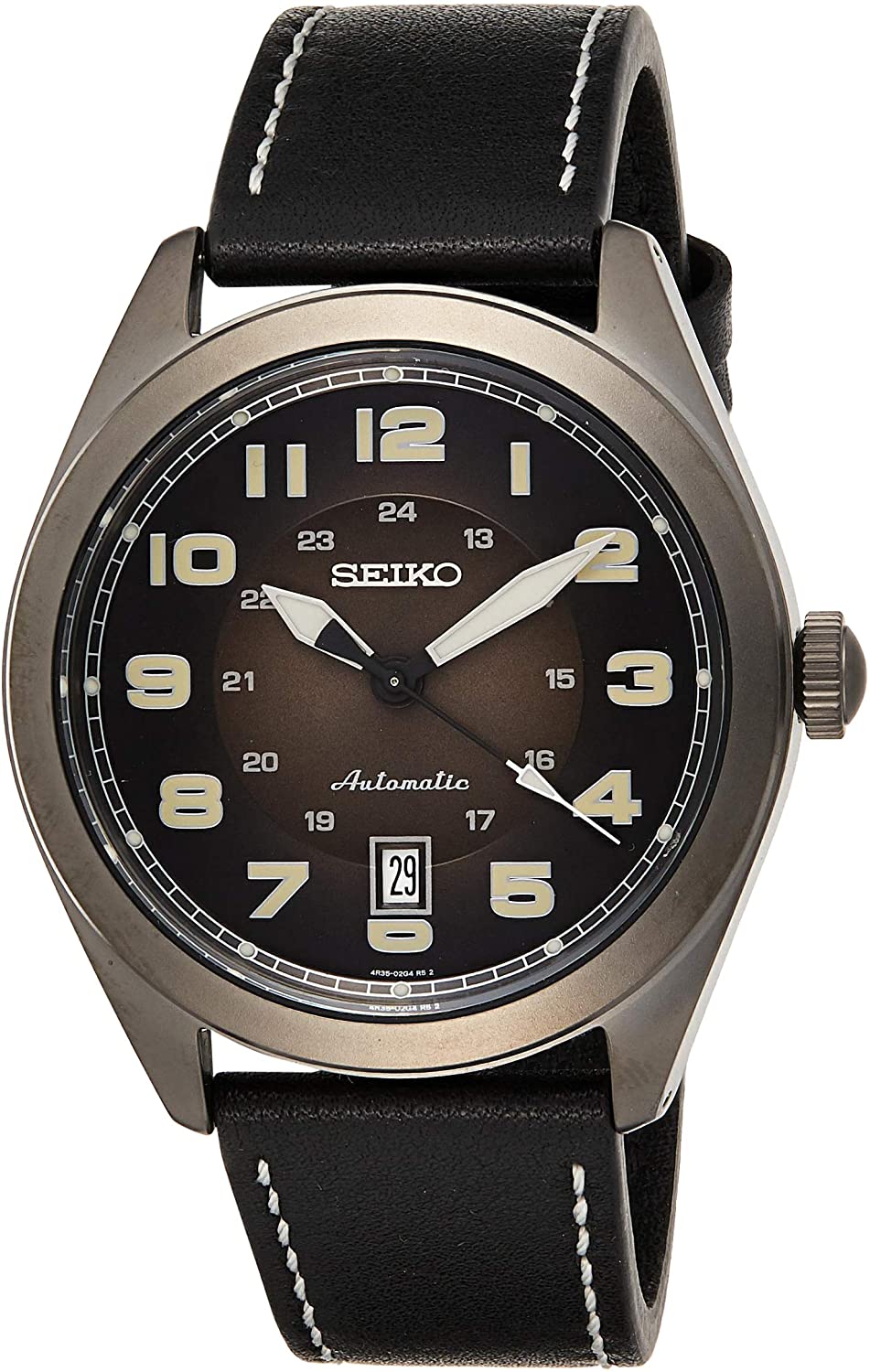 Seiko Men's Automatic Leather Watch SRPC89K1