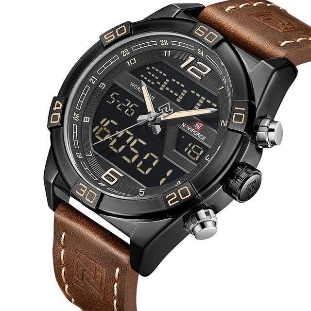 Sport/Business Digital Leather band Watch