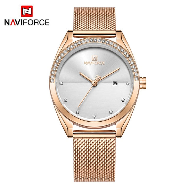 Lady's Luxury Fashion Stainless Steel Watch